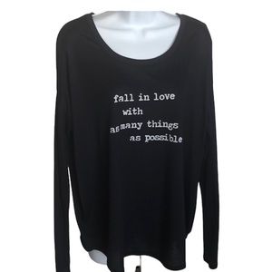 Super Love Yoga Tee Purple Gray  Long Sleeve L